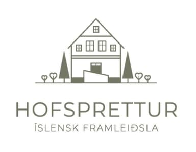 Hof garðyrkja Logo