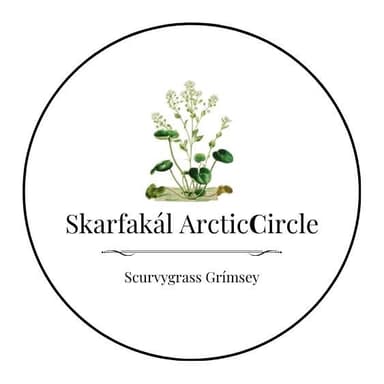Skarfakál ArcticCircle / Scurvygrass Grímsey Logo